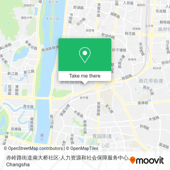 赤岭路街道南大桥社区-人力资源和社会保障服务中心 map