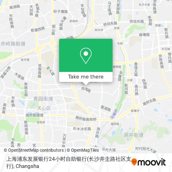 上海浦东发展银行24小时自助银行(长沙井圭路社区支行) map