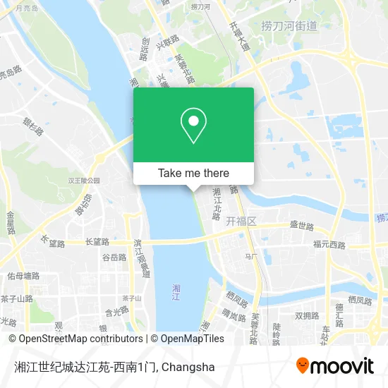 湘江世纪城达江苑-西南1门 map