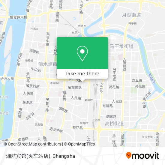 湘航宾馆(火车站店) map