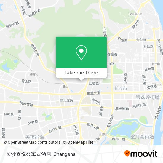 长沙喜悦公寓式酒店 map