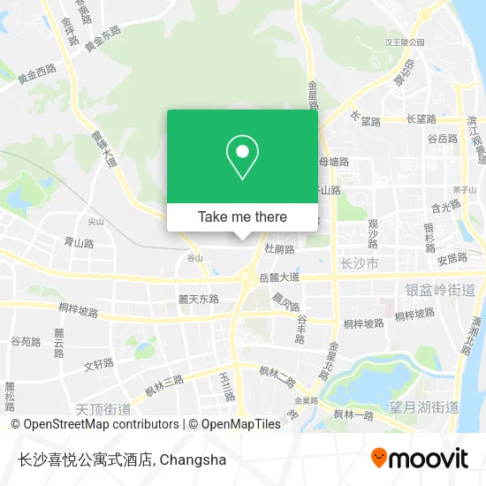 长沙喜悦公寓式酒店 map