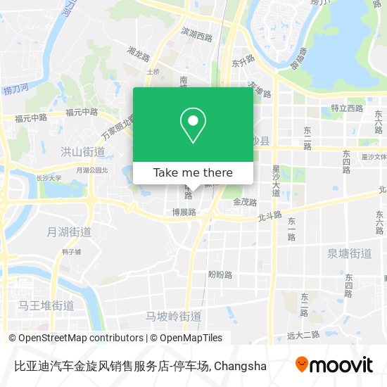 比亚迪汽车金旋风销售服务店-停车场 map