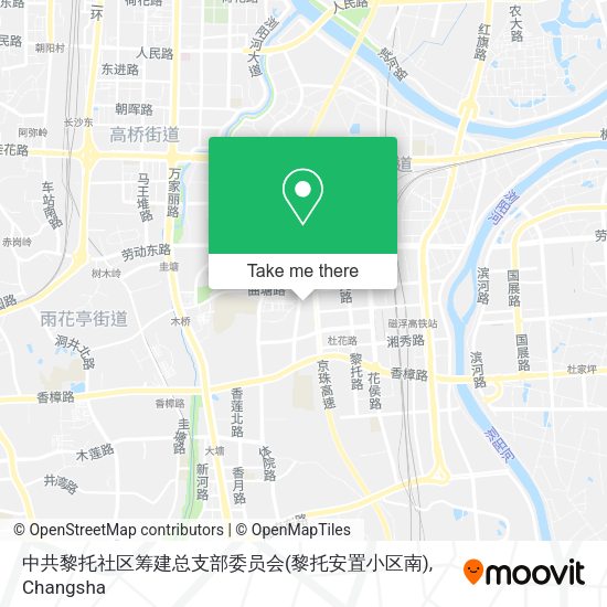 中共黎托社区筹建总支部委员会(黎托安置小区南) map