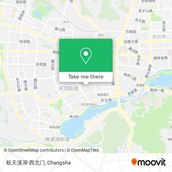 航天溪湖-西北门 map