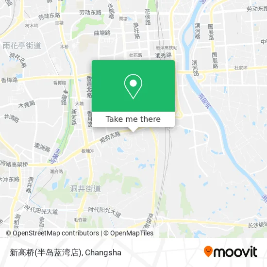 新高桥(半岛蓝湾店) map