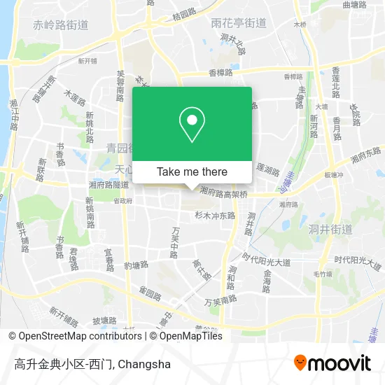 高升金典小区-西门 map