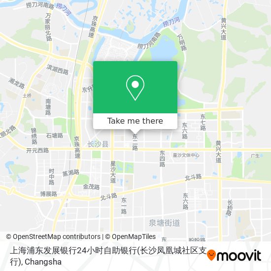 上海浦东发展银行24小时自助银行(长沙凤凰城社区支行) map