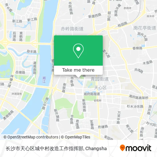 长沙市天心区城中村改造工作指挥部 map