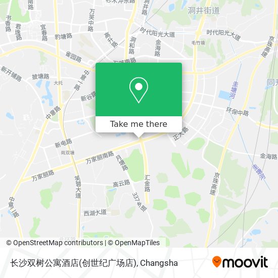 长沙双树公寓酒店(创世纪广场店) map