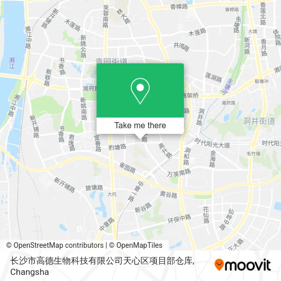 长沙市高德生物科技有限公司天心区项目部仓库 map