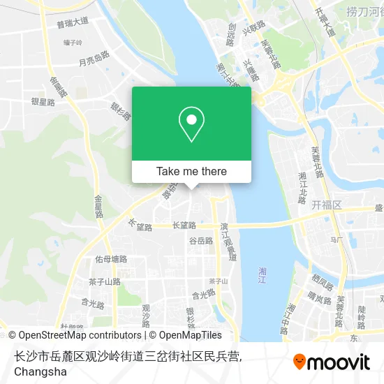长沙市岳麓区观沙岭街道三岔街社区民兵营 map