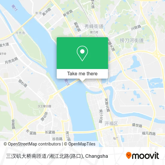 三汊矶大桥南匝道/湘江北路(路口) map