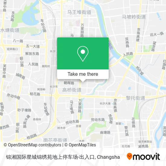 锦湘国际星城锦绣苑地上停车场-出入口 map