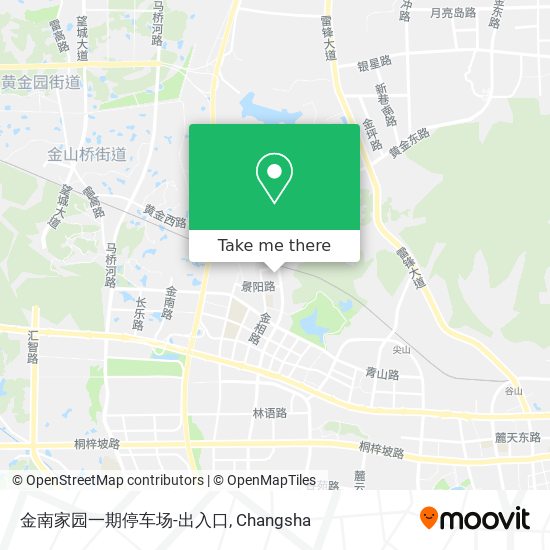 金南家园一期停车场-出入口 map