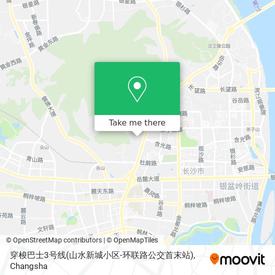 穿梭巴士3号线(山水新城小区-环联路公交首末站) map