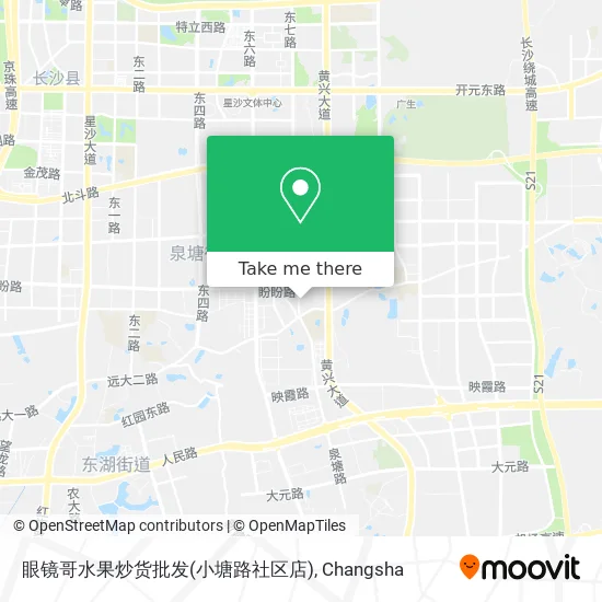 眼镜哥水果炒货批发(小塘路社区店) map