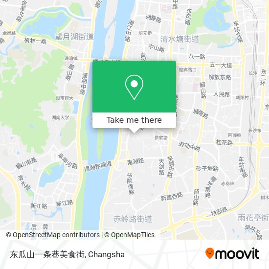 东瓜山一条巷美食街 map