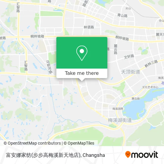 富安娜家纺(步步高梅溪新天地店) map