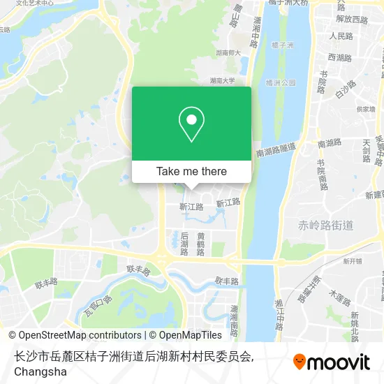 长沙市岳麓区桔子洲街道后湖新村村民委员会 map