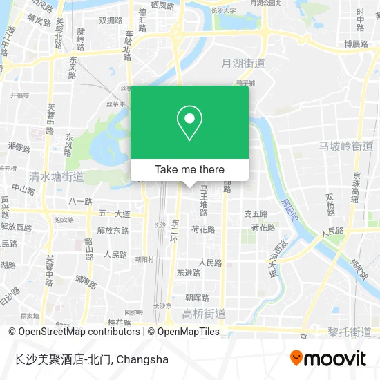 长沙美聚酒店-北门 map