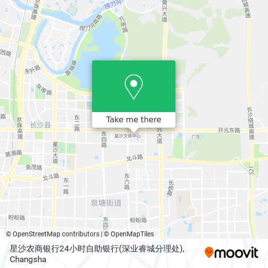 星沙农商银行24小时自助银行(深业睿城分理处) map