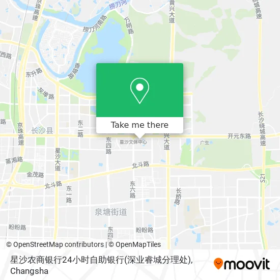 星沙农商银行24小时自助银行(深业睿城分理处) map