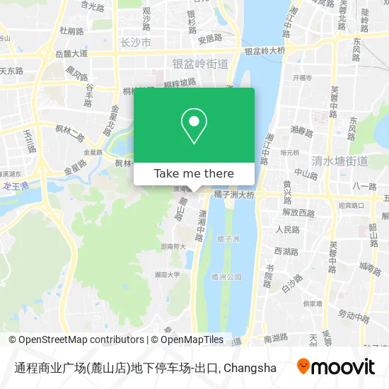 通程商业广场(麓山店)地下停车场-出口 map