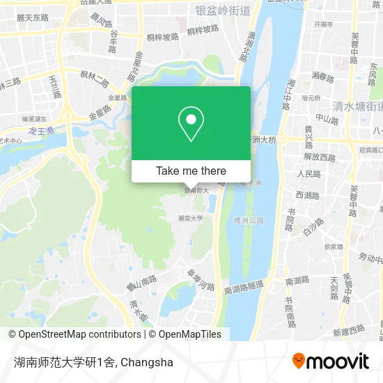 湖南师范大学研1舍 map