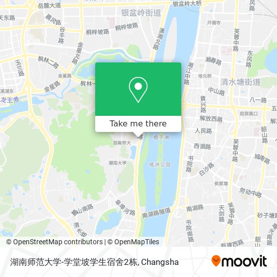 湖南师范大学-学堂坡学生宿舍2栋 map