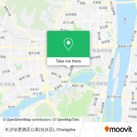 长沙珍爱酒店公寓(佳兴店) map