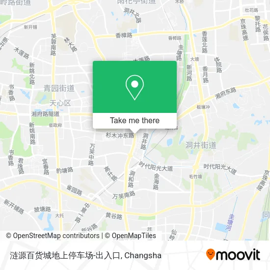涟源百货城地上停车场-出入口 map