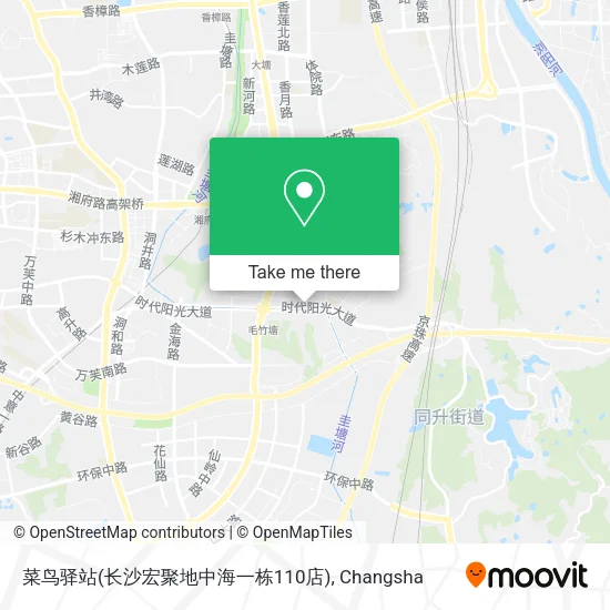 菜鸟驿站(长沙宏聚地中海一栋110店) map