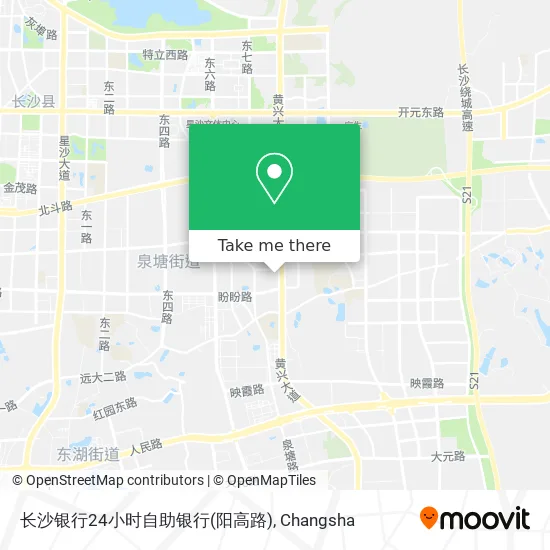 长沙银行24小时自助银行(阳高路) map