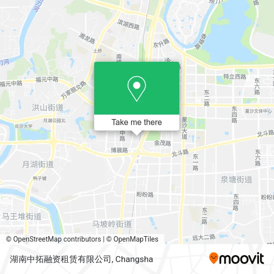 湖南中拓融资租赁有限公司 map
