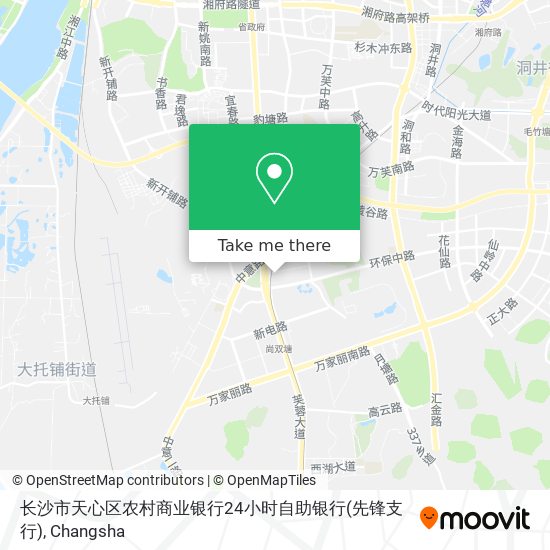 长沙市天心区农村商业银行24小时自助银行(先锋支行) map