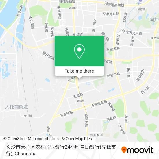 长沙市天心区农村商业银行24小时自助银行(先锋支行) map