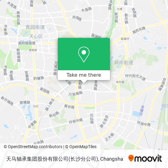 天马轴承集团股份有限公司(长沙分公司) map