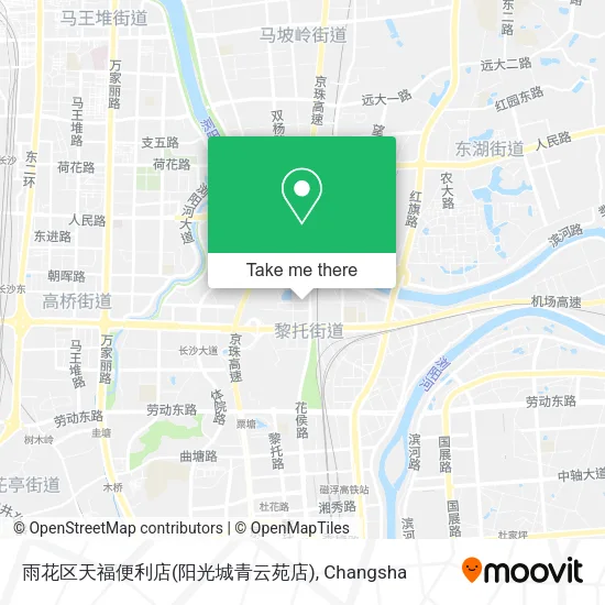 雨花区天福便利店(阳光城青云苑店) map