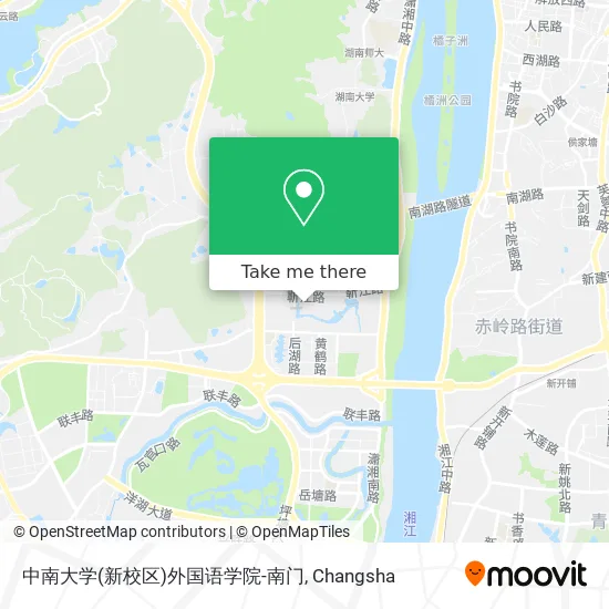 中南大学(新校区)外国语学院-南门 map