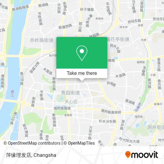 萍缘理发店 map