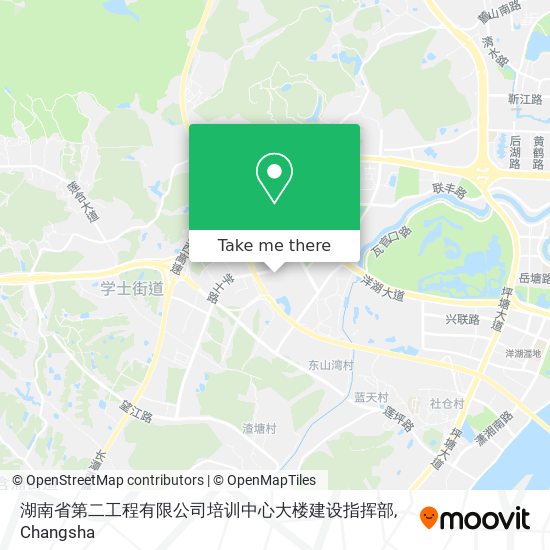 湖南省第二工程有限公司培训中心大楼建设指挥部 map