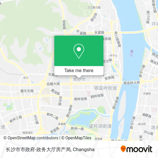 长沙市市政府-政务大厅房产局 map