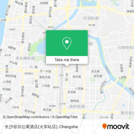 长沙菲尔公寓酒店(火车站店) map