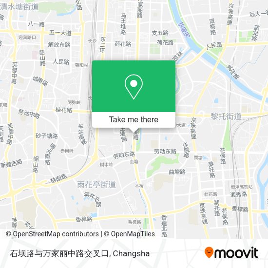 石坝路与万家丽中路交叉口 map