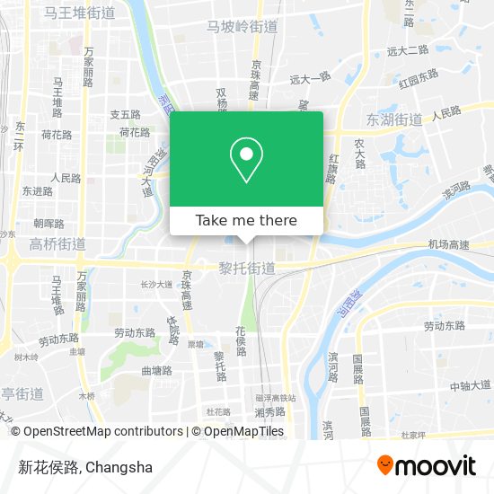 新花侯路 map