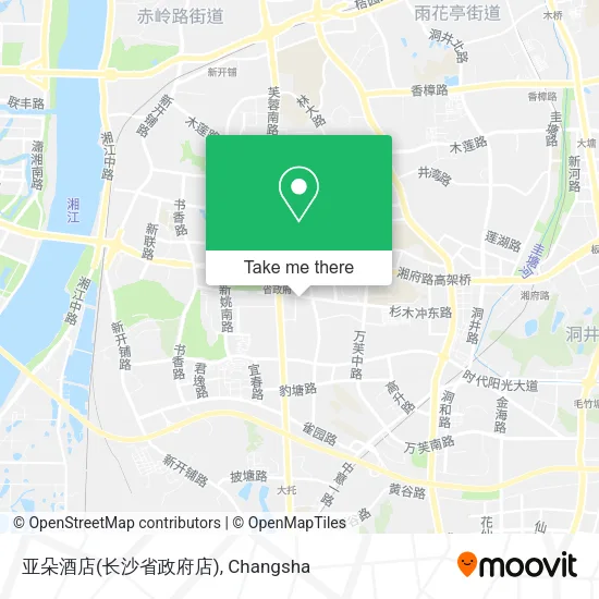 亚朵酒店(长沙省政府店) map