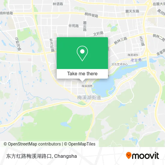 东方红路梅溪湖路口 map