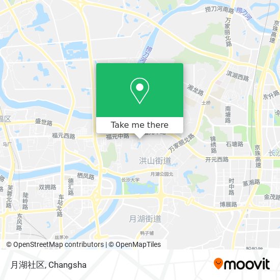 月湖社区 map