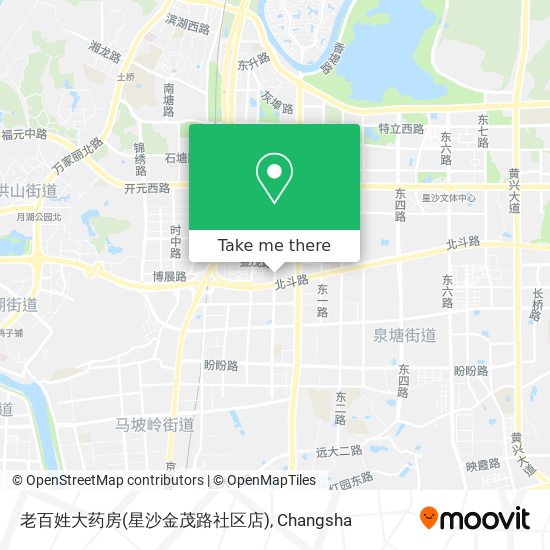 老百姓大药房(星沙金茂路社区店) map